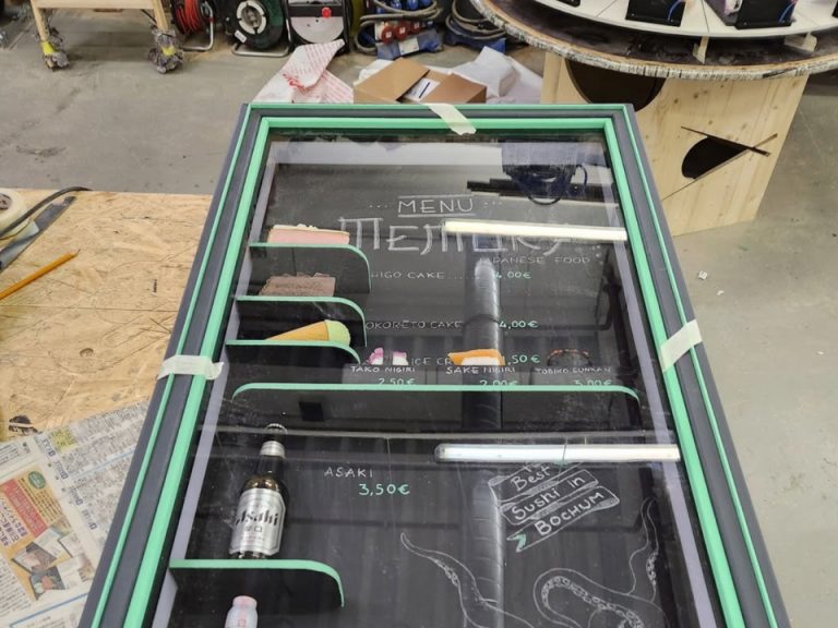 Guter Job: Vitrine gebaut